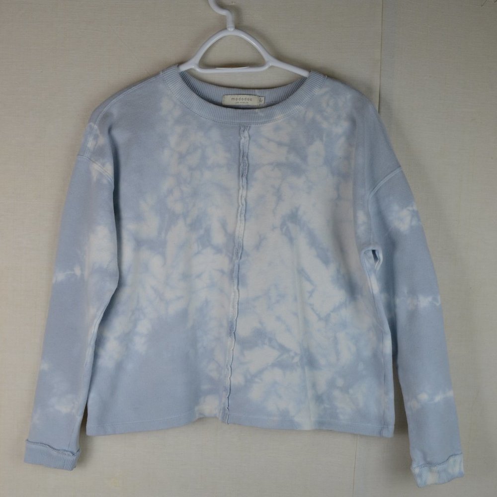 100 %COTTON CROPPED Sweatshirt CAMOUFLAGE